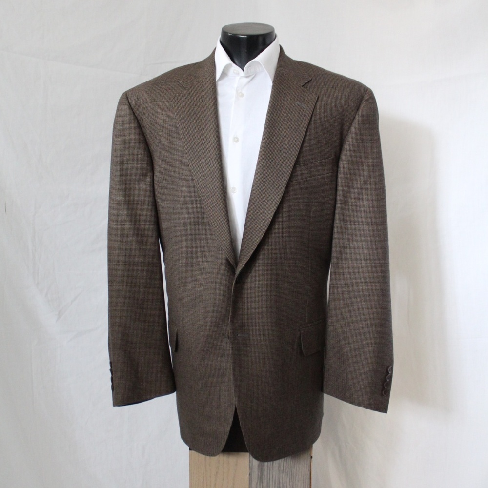 Samuelsohn brown 2 button blazer/sport coat 46R